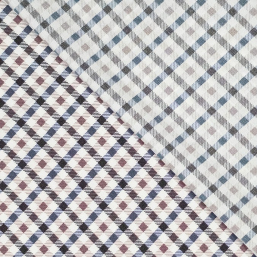 Preview: Baumwoll Trench - check - blau/weiß - Fibremood Special No. 5