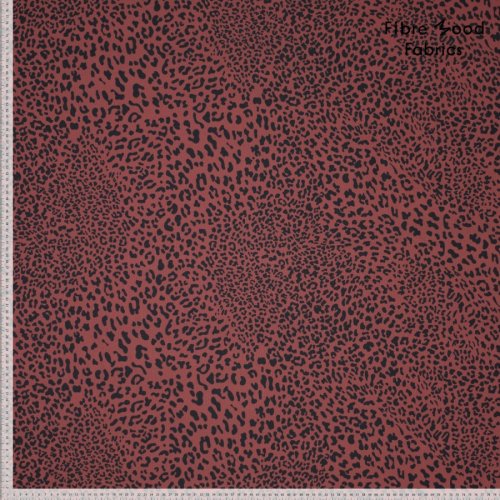 Funktionsstoff - Leopard - red - Fibremood Spezial No. 4