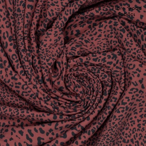 Funktionsstoff - Leopard - red - Fibremood Spezial No. 4