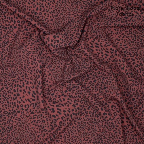 Funktionsstoff - Leopard - red - Fibremood Spezial No. 4