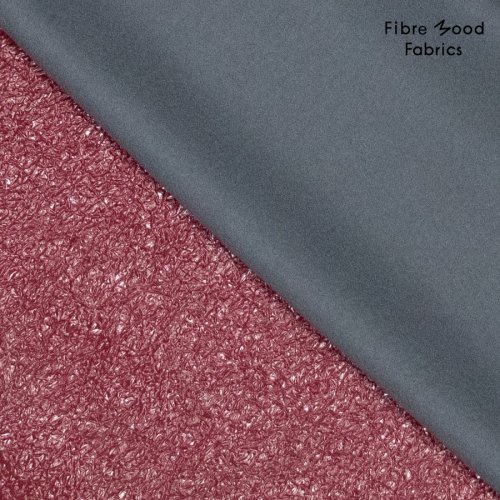 Preview: Folienstoff - crackle brushed - bordeaux - Fibremood No. 36