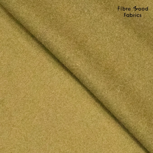 Preview: Wollmix Mantelstoff - brushed - oliv - Fibremood Special No. 5