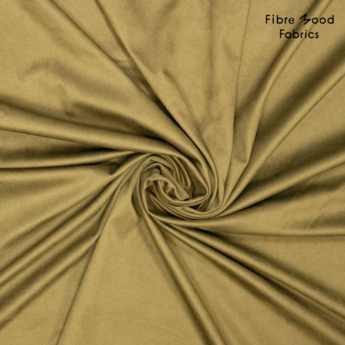 Preview: Wildlederimitat - brushed - khaki - Fibremood Special No. 5