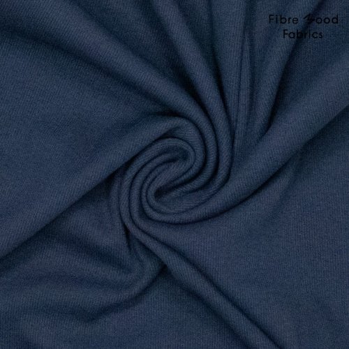 Preview: RESTSTÜCK 0,90m !!! - Sweat - jogging brush - dark blue - Fibremood No. 35