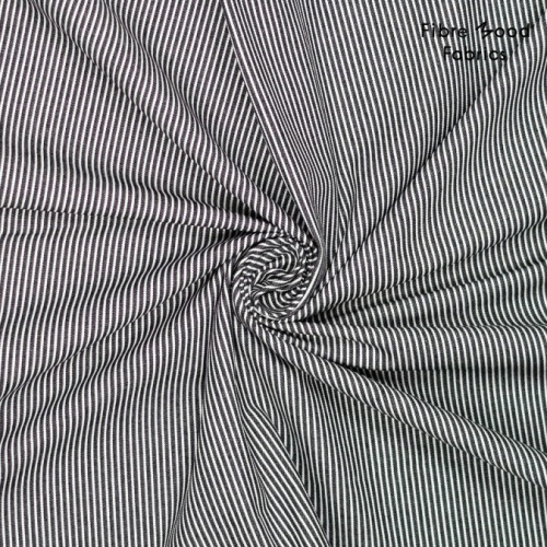 Preview: Baumwoll Jeans - Streifen - schwarz/weiß - Fibremood Special No. 5