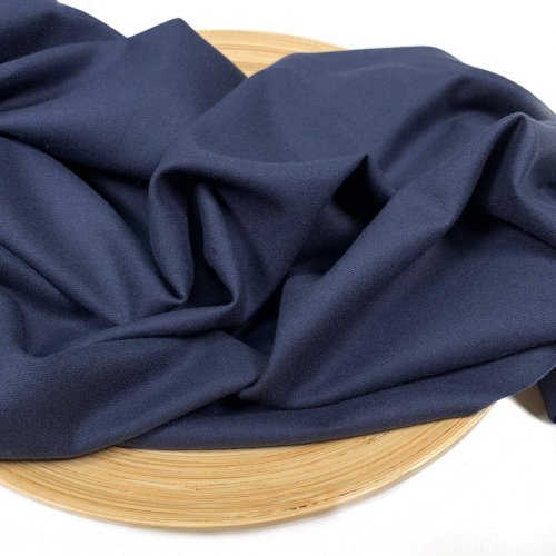 RESTSTÜCK 1,10m !!! - Flanell - uni - dunkelblau