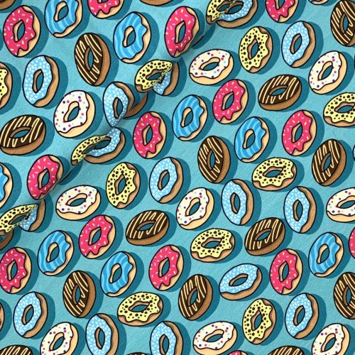 Bio Jersey - OMG Donut - Col. 01 - türkis - Classic No. 1 - Hamburger Liebe - Albstoffe