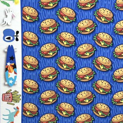 Preview: RESTSTÜCK 1,40m !!! - Bio Sweat - Hamburger Liebe - Col. 01 - blau - Classic No. 1 - Hamburger Liebe - Albstoffe