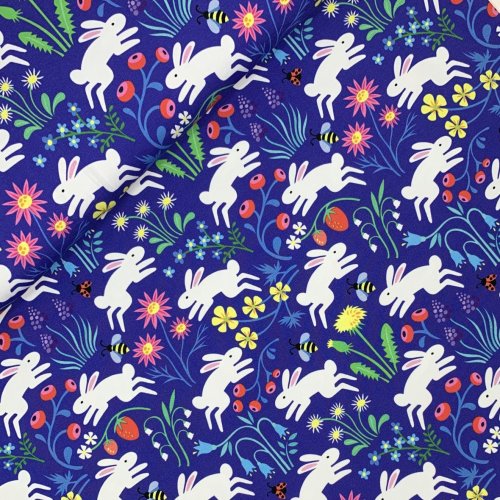 Bio Jersey - Bunny Belle - Col. 02 - blau - Classic No. 1 - Hamburger Liebe - Albstoffe