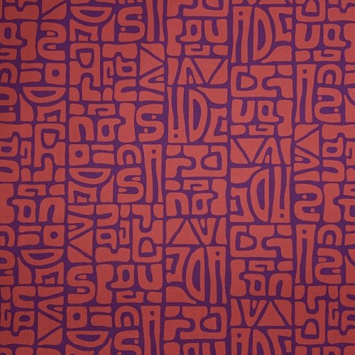 Sportjersey - bi-elastisch matt - Abstract Inca - lila/rot