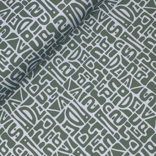 Sportjersey - bi-elastisch matt - Abstract Inca - grün/hellblau