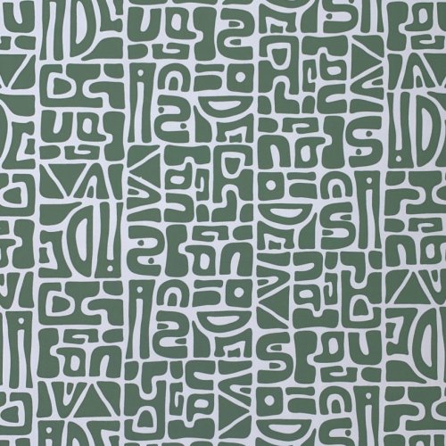 Sportjersey - bi-elastisch matt - Abstract Inca - grün/hellblau