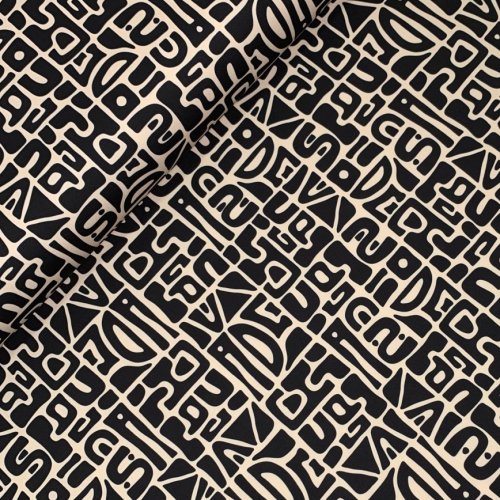 Sportjersey - bi-elastisch matt - Abstract Inca - black/sand