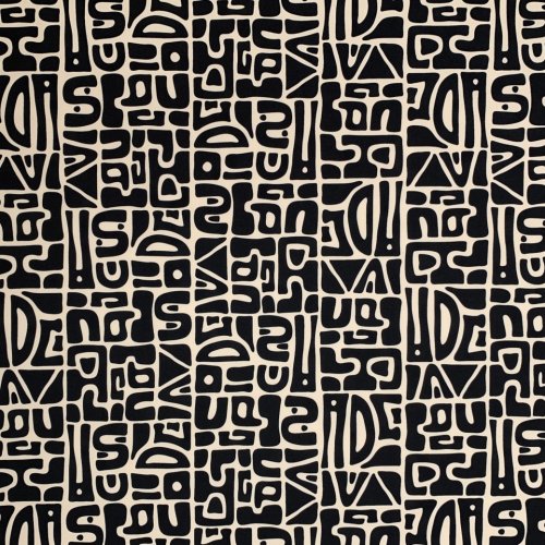 Sportjersey - bi-elastisch matt - Abstract Inca - black/sand