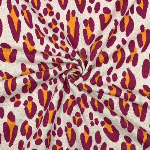 Preview: RESTSTÜCK 1,30m !!! - Bio Jacquard - Safari - Col. 2 - Easy Going - Hamburger Liebe - Albstoffe