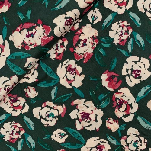 Preview: RESTSTÜCK 2,0m !!! - Viskose - Fields of Foresta - green - Foresta Fusion - Art Gallery Fabrics