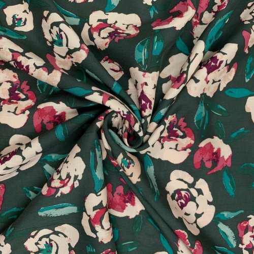 Preview: RESTSTÜCK 2,0m !!! - Viskose - Fields of Foresta - green - Foresta Fusion - Art Gallery Fabrics