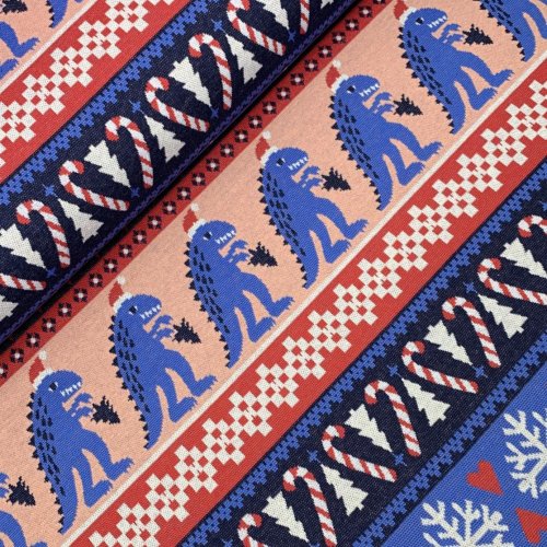 Bio Jacquard - Knitty REXmas - Col. 1 blue navy - REXmas - Hamburger Liebe - Albstoffe