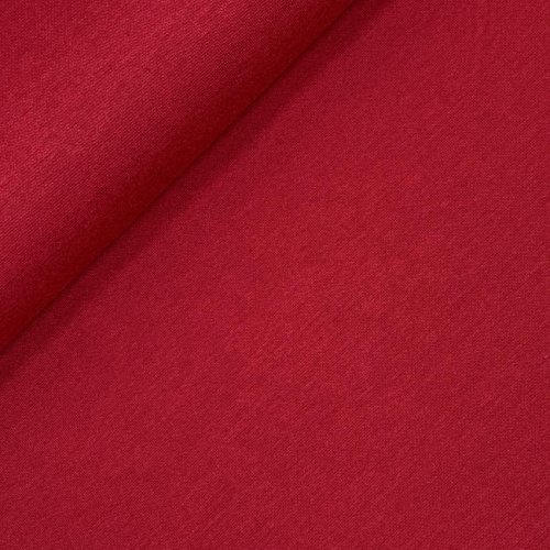 Viskose Strick Jersey - Merino Touch - uni - red
