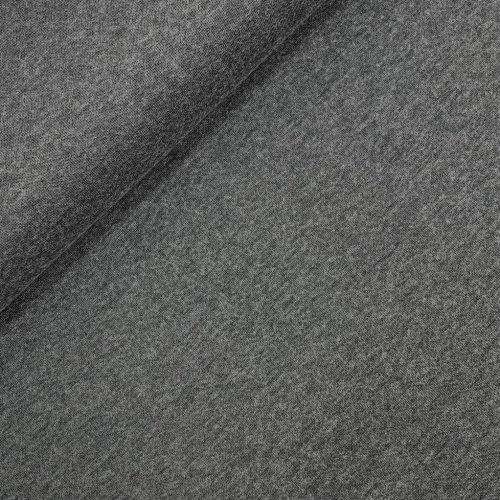 Preview: RESTSTÜCK 0,40m !!! - Viskose Strick Jersey - Merino Touch - uni - grey melange