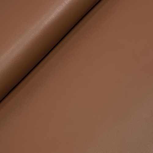RESTSTÜCK 1,10m !!! - Bekleidungskunstleder - Soft Stretch - brown