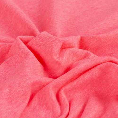 Preview: French Terry - uni - neon pink meliert