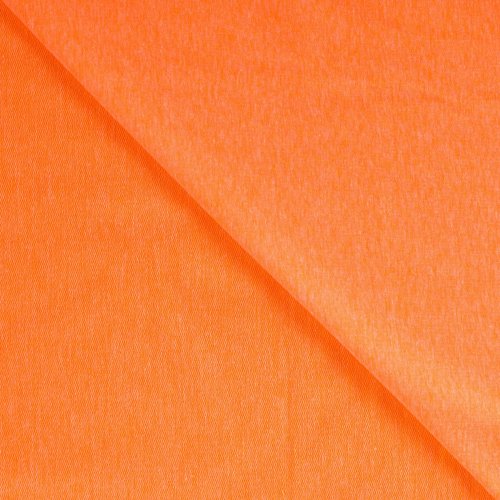 Preview: French Terry - uni - neon orange meliert