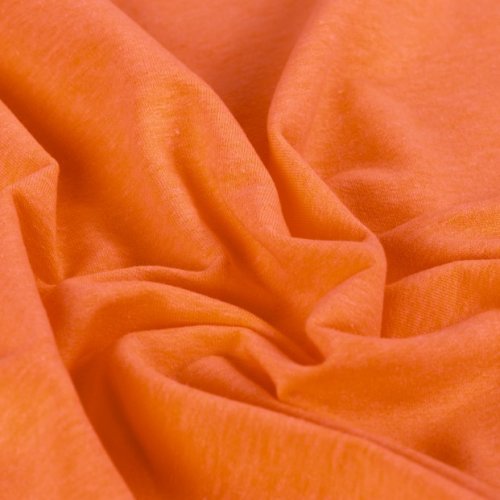 Preview: French Terry - uni - neon orange meliert