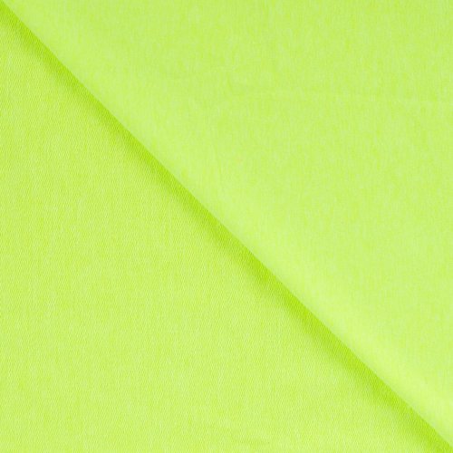 Preview: French Terry - uni - neon lime meliert
