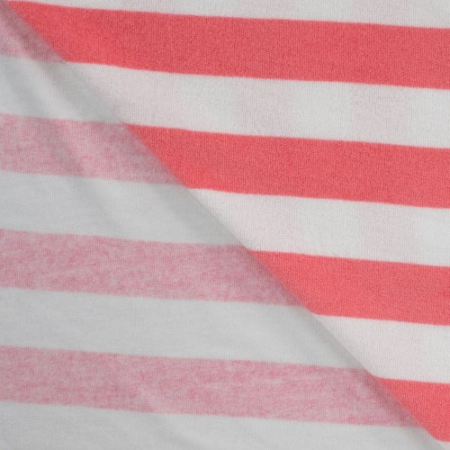 Preview: Baumwoll Frottee Terry - Balance Stripes - pink