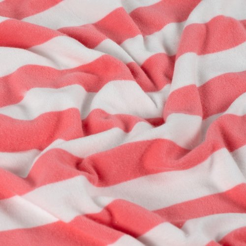 Baumwoll Frottee Terry - Balance Stripes - pink
