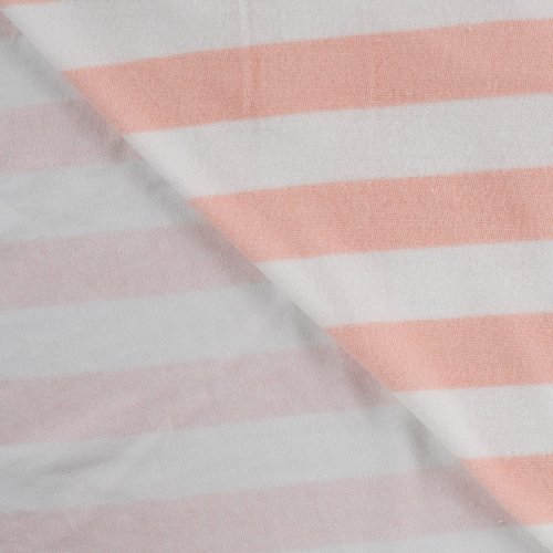 Preview: Baumwoll Frottee Terry - Balance Stripes - puder