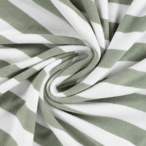 Preview: Baumwoll Frottee Terry - Balance Stripes - khaki