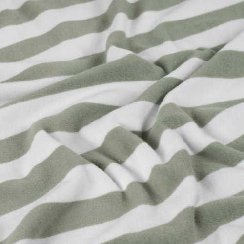 Baumwoll Frottee Terry - Balance Stripes - khaki