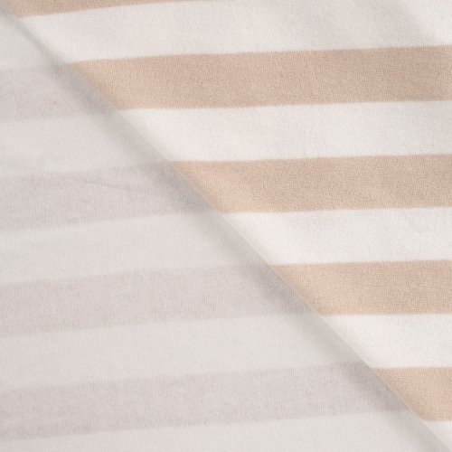 Preview: Baumwoll Frottee Terry - Balance Stripes - sand