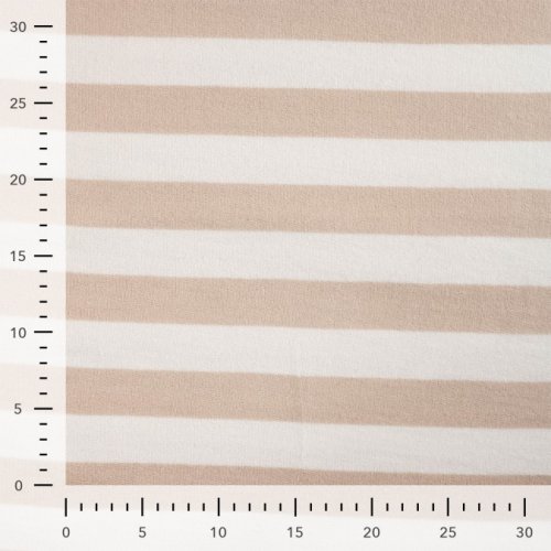 Baumwoll Frottee Terry - Balance Stripes - sand