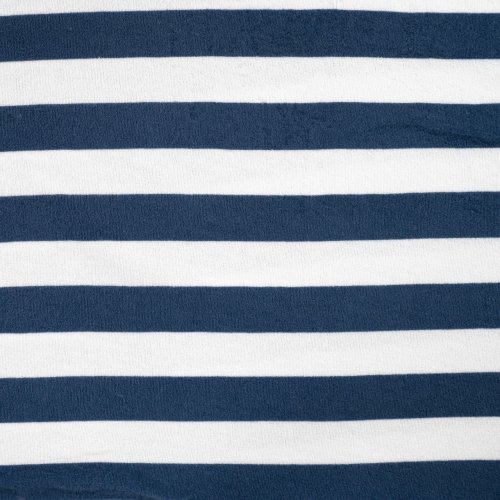 Preview: Baumwoll Frottee Terry - Balance Stripes - denim