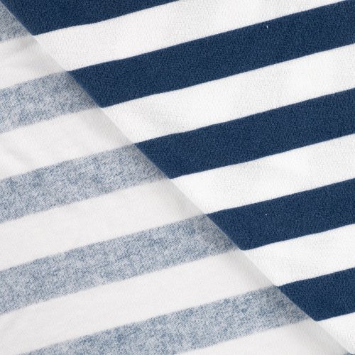 Preview: Baumwoll Frottee Terry - Balance Stripes - denim