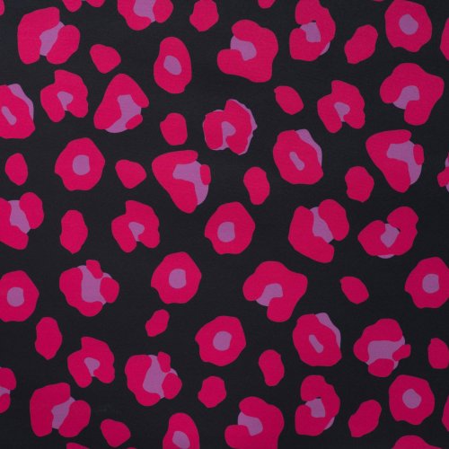 Preview: RESTSTÜCK 0,90m !!! - Softshell - Coloured Leopard - fuchsia