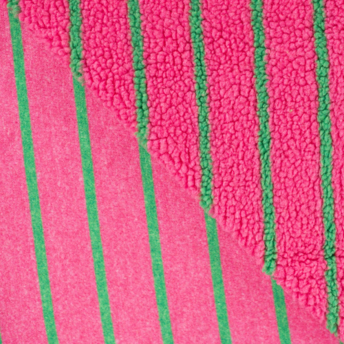Preview: Teddy Plüsch - Lulu Stripes - pink/grün