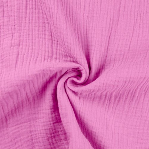 Musselin - uni - fuchsia