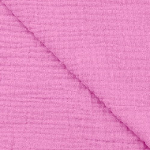 Musselin - uni - fuchsia