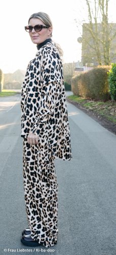 Preview: RESTSTÜCK 0,90m !!! - Viskose - Leo klein - camel - Geoluxe by Ki-ba-doo - Swafing