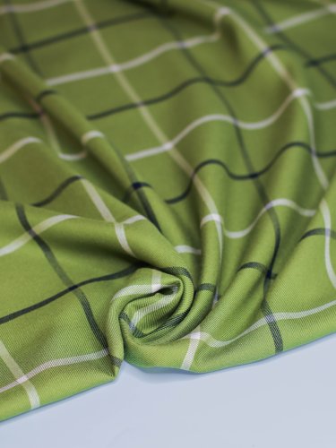 Viskose mit Livaeco™ Fasern - Tino Grid - tea green - meetMilk