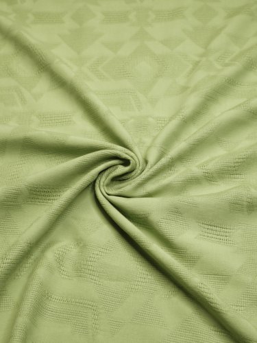 Preview: Viskose Baumwoll Jacquard mit ECOVERO™ Viskose Fasern - Vita - soft apple - meetMilk