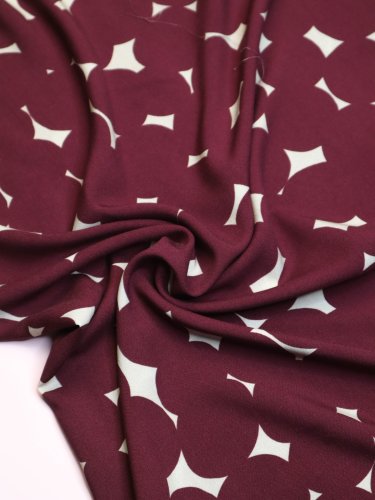 Preview: Viskose mit LENZING™ ECOVERO™ Fasern - Dotty - pinot - MeetMilk