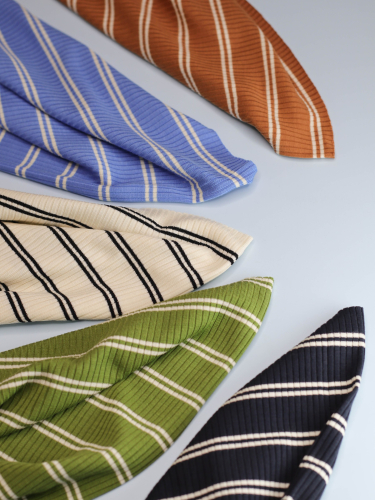 Preview: RESTSTÜCK 1,50m !!! - Derby Slim Stripe Jersey mit TENCEL™Modal - shell - MeetMilk