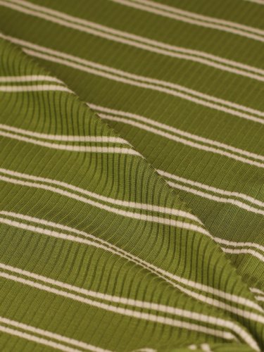 Derby Slim Stripe Jersey mit TENCEL™Modal - tea green - MeetMilk