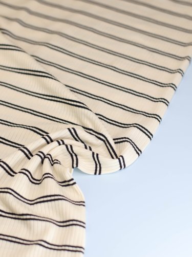Derby Slim Stripe Jersey mit TENCEL™Modal - shell - MeetMilk