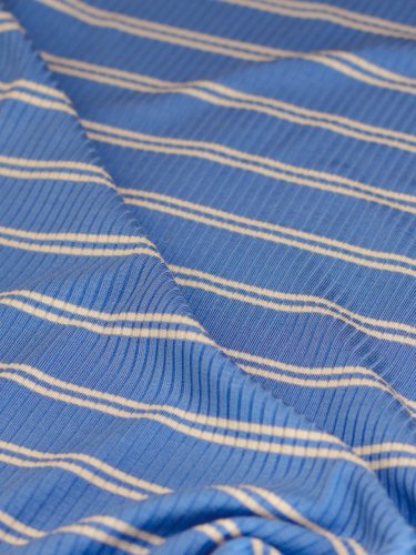 Derby Slim Stripe Jersey mit TENCEL™Modal - bright blue - MeetMilk